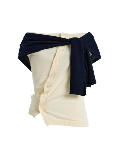 JW Anderson Off-Shoulder Wool Tank Top