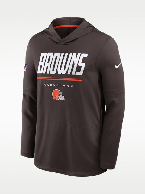 Nike Cleveland Browns Sideline Men's Nike Dri-FIT NFL Long-Sleeve Hooded Top