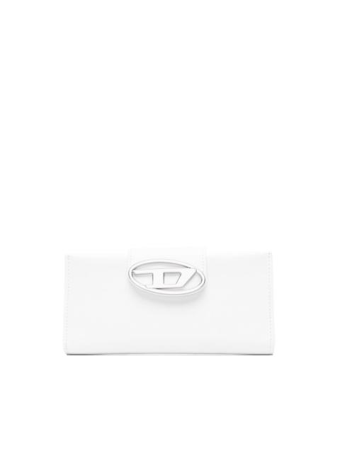 Diesel logo-plaque leather purse