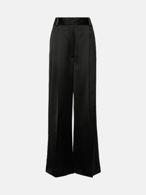 KHAITE Simone pleated wide-leg pants