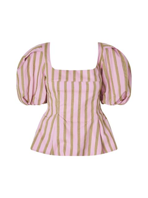 STINE GOYA BLOUSON SLEEVE TOP