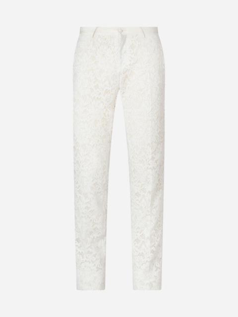 Dolce & Gabbana Pants in cordonnet lace
