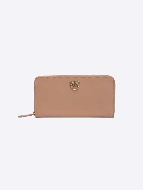 PINKO ZIP-AROUND LEATHER PURSE