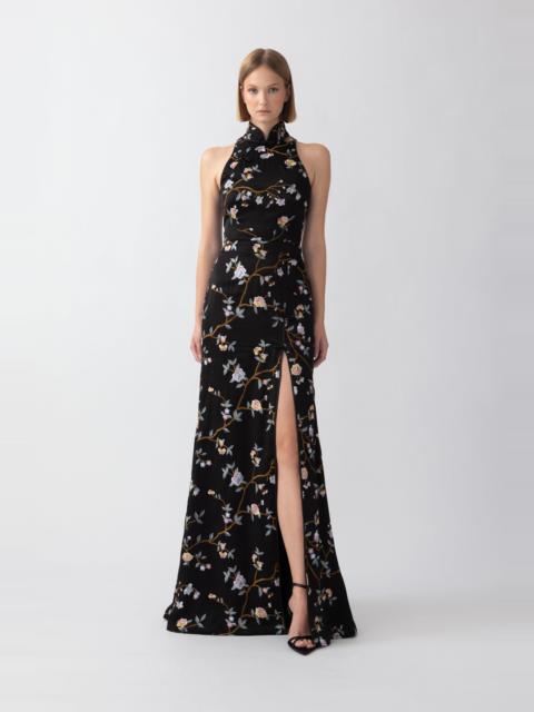 SAU LEE ARIANA EMBROIDERED GOWN
