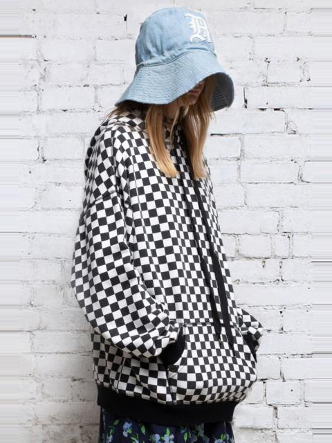 R13 Oversized Hoodie - Checker | R13 Denim Official Site