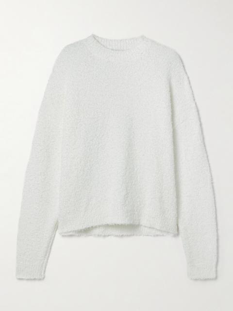 Tibi Serviette Cotton-blend Bouclé Sweater