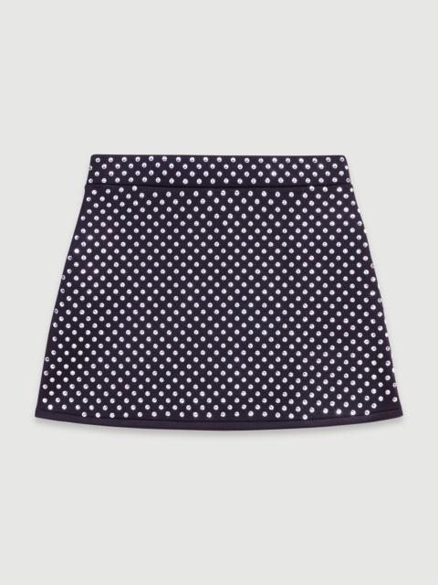 maje Short skirt with rhinestones