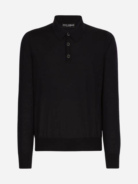 Dolce & Gabbana Extra-fine cashmere polo-shirt