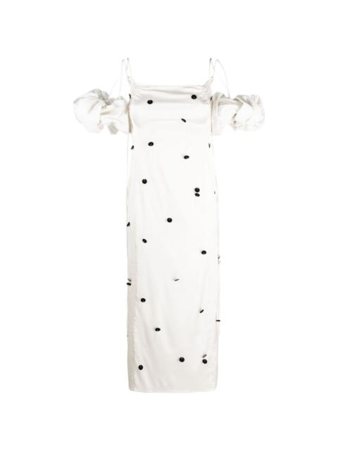 Chouchou polka-dot midi dress