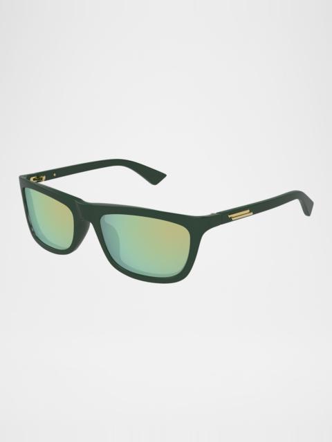 Men's BV1328SM Acetate Rectangle Sunglasses