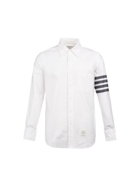 Thom Browne Straight Fit Long Sleeve Shirt