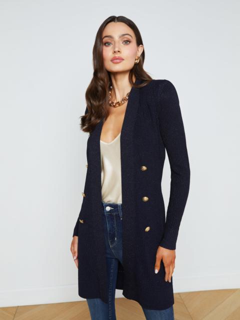 L'AGENCE Noe Double-Breasted Cardigan