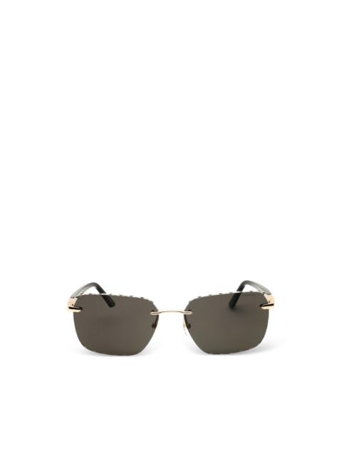 Chopard rectangle-frame sunglasses