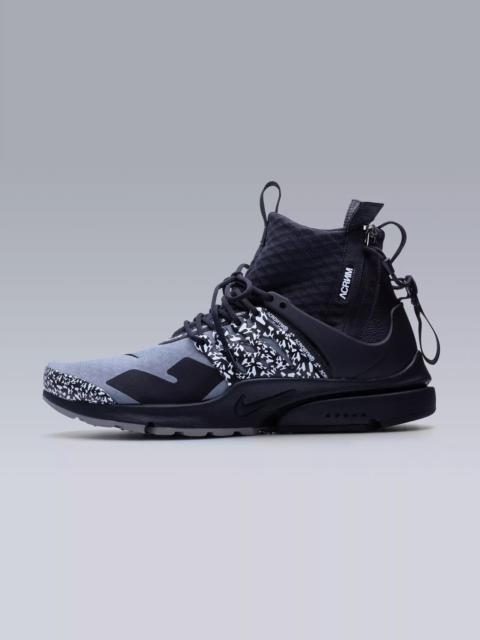 APM2-001 Nike® Air Presto Mid / Acronym® Cool Grey / Black / Black