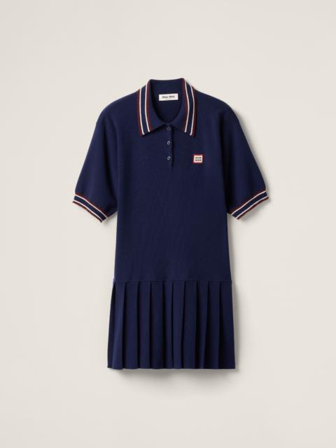 Miu Miu Wool and cashmere polo dress