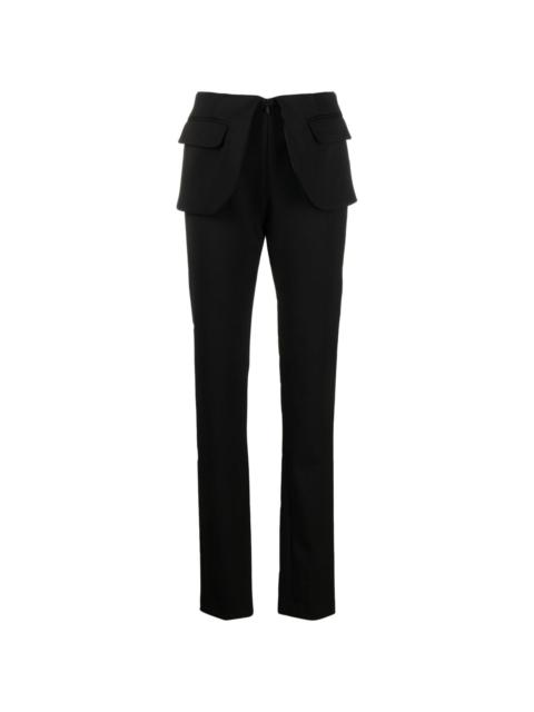 Flap tailored trousers