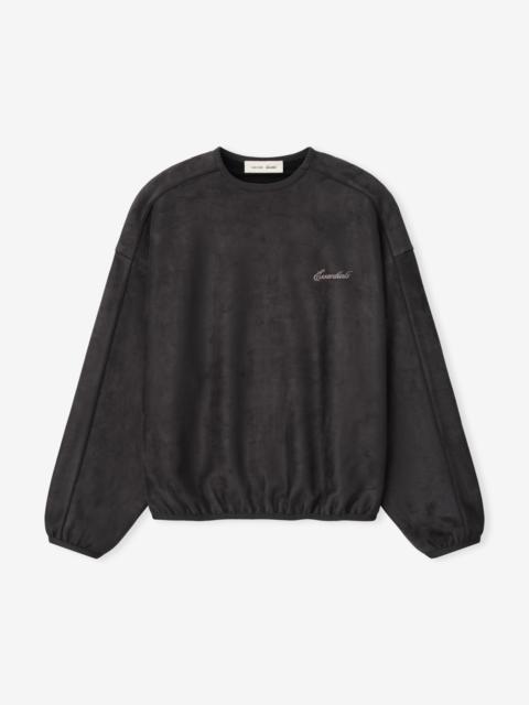 ESSENTIALS Suede Fleece Signature Modern Crewneck Sweatshirt W/ Piping