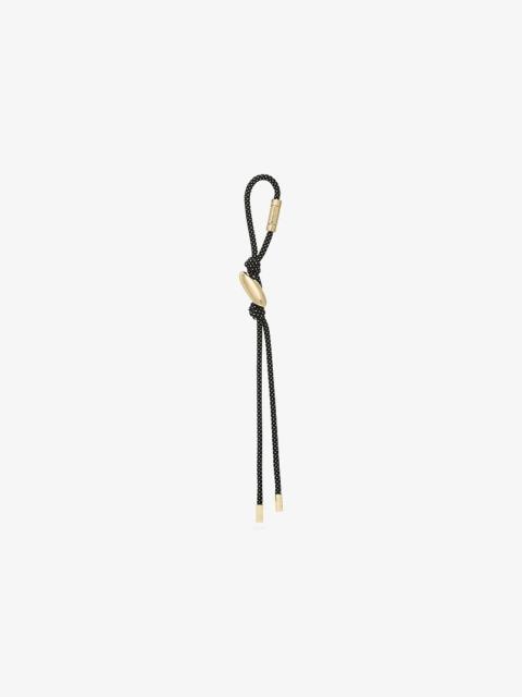 MICHAEL KORS Initial Gold-Tone and Speckled Cord Bag Charm