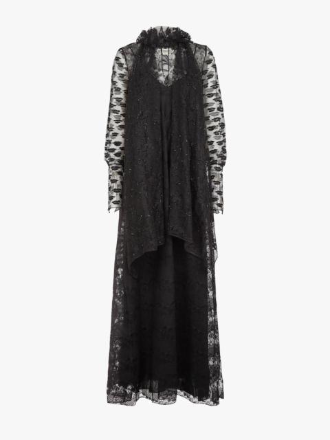 FENDI Black lace dress
