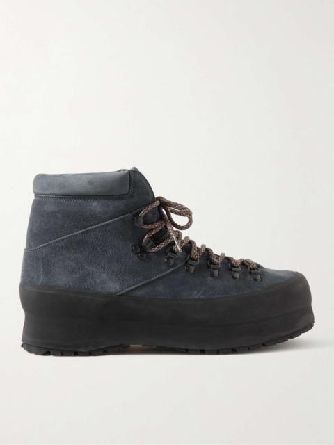+ Throwing Fits Rosset Rubber-Trimmed Suede Boots