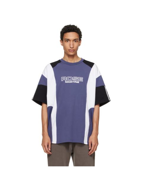 Martine Rose Purple Oversized Paneled T-shirt