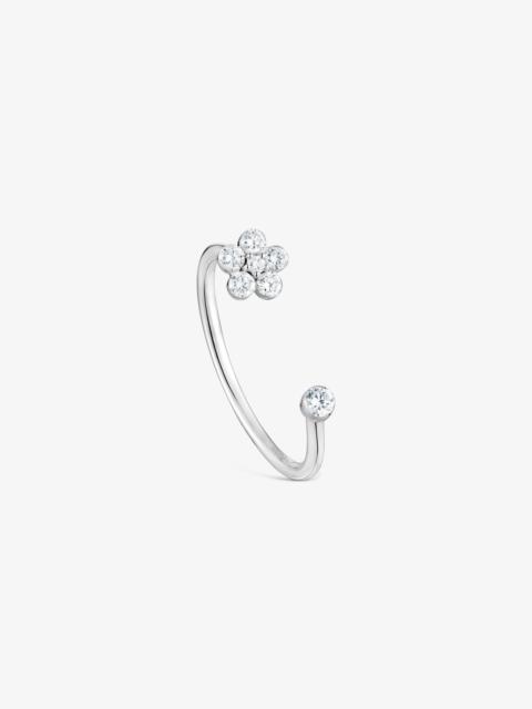 TOUS 9kt white gold and lab-grown diamond flower Ring TOUS Irisé LGD