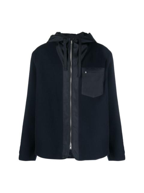 zip-fastened chest pocket jacket