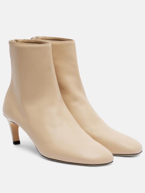 TOTEME Leather ankle boots