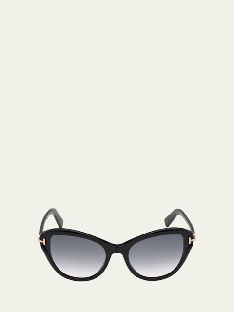 TOM FORD Leigh Acetate Cat-Eye Sunglasses