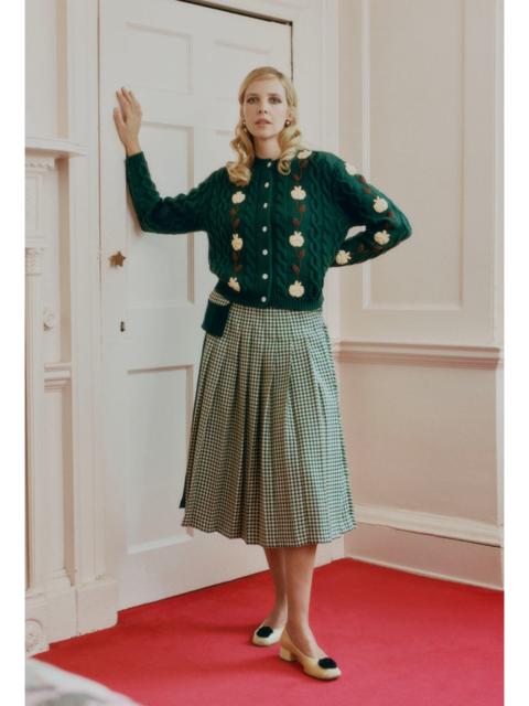 SHRIMPS Braeburn Cardigan - Forest Green/Multi