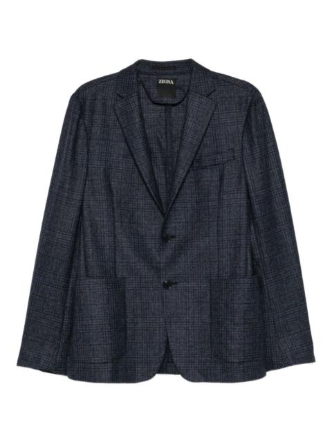 ZEGNA plaid-pattern blazer