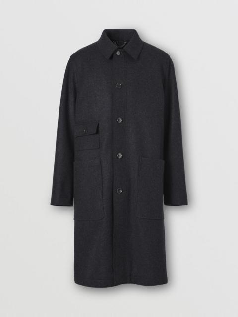 Burberry Pocket Detail Wool Lab Coat