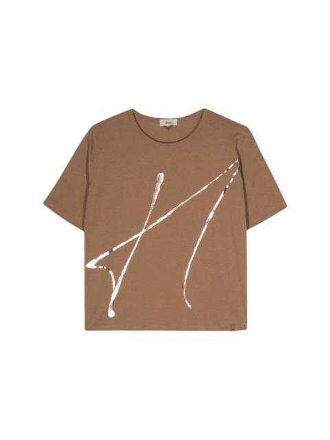 Herno abstract-print cotton T-shirt