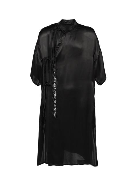 Yohji Yamamoto S/S CHINA FRINGE SHIRT / BLK