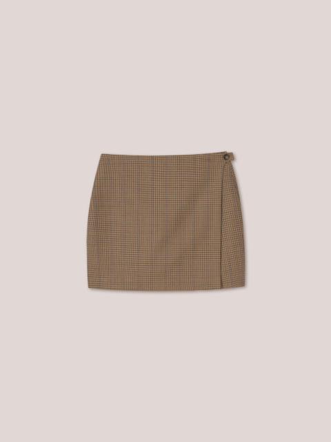 Nanushka SVANA - Wrap mini skirt - Camel