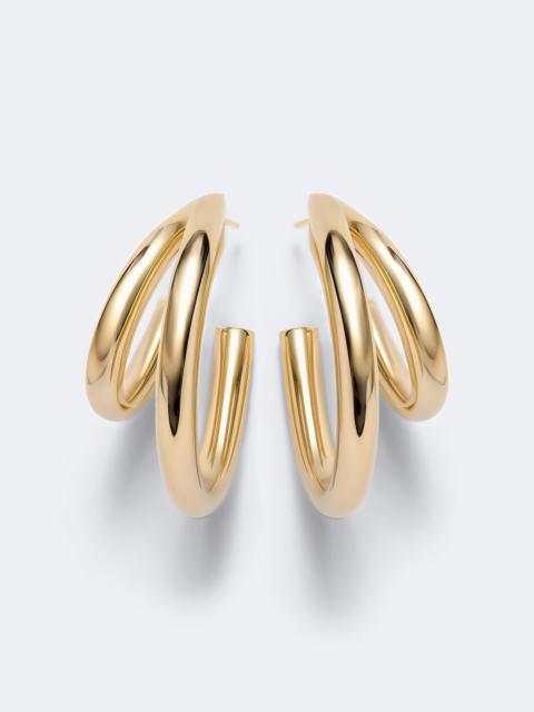 JENNIFER FISHER 14kt gold-plated huggie earrings