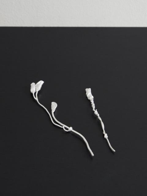 Completedworks Set Of Two Silver-plated Flower Ornaments