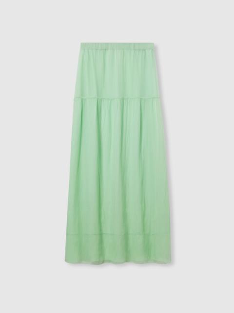 GUCCI Silk chiffon creponne skirt
