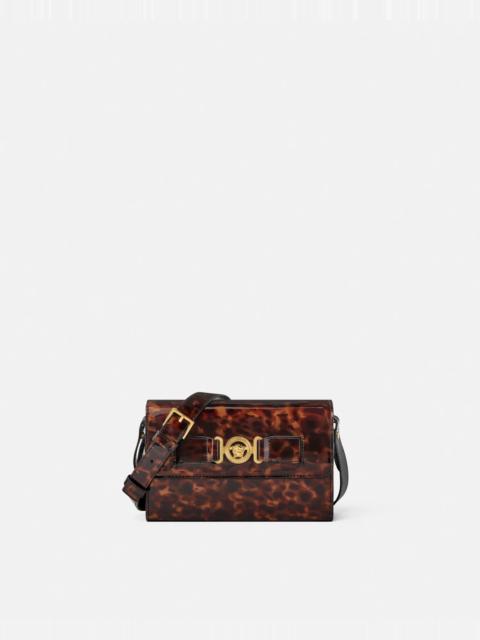 VERSACE Medusa Biggie Patent Messenger Bag