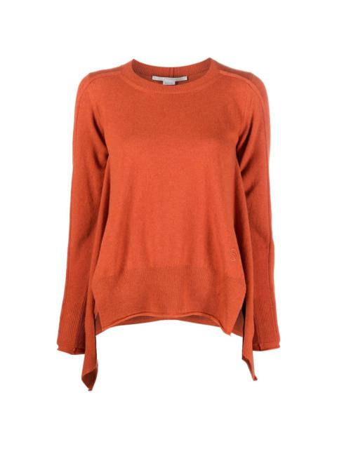 Stella McCartney waterfall-hem fine-knit jumper