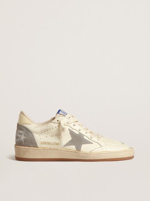 Ball Star in nappa leather with gray suede star and beige heel tab