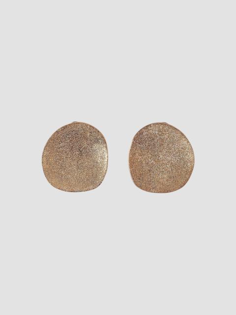 Brunello Cucinelli Women's Sterling Silver Shimmer Disc Earrings - Light Gold