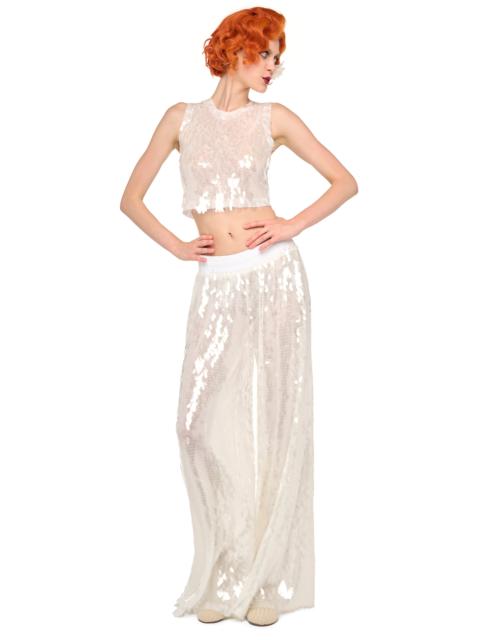 NORMA KAMALI SLEEVELESS CROPPED TOP