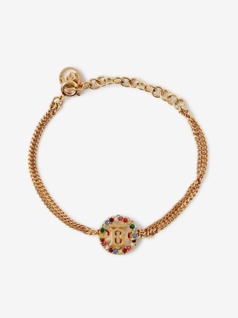 Burberry Gold-plated Monogram Motif Bracelet