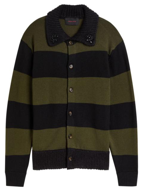 Simone Rocha Simone Rocha Striped Wool Cardigan