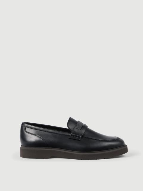Brunello Cucinelli Nappa leather penny loafers with monili