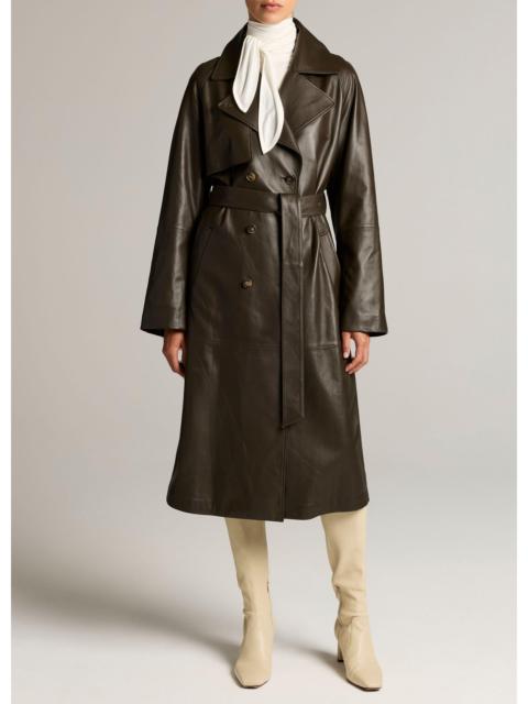 Vince Leather Trench Coat