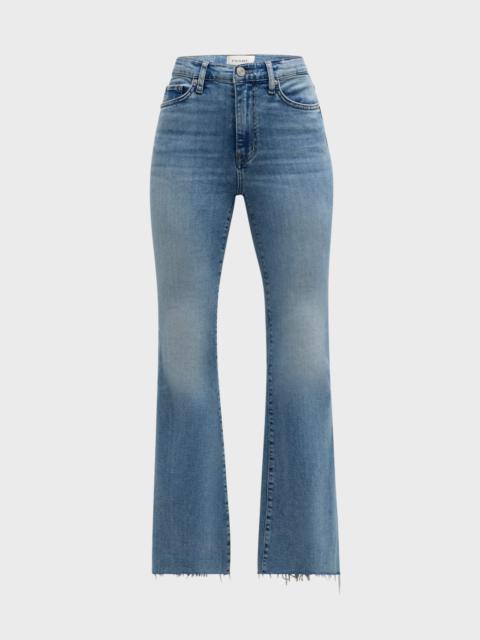 Le Easy Flare Raw Fray Jeans