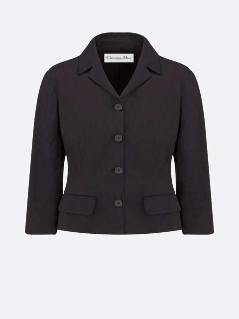 Fitted Jacket with Three-Quarter Sleeves