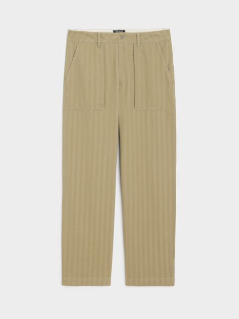 TODD SNYDER Relaxed Herringbone Twill Camp Pant